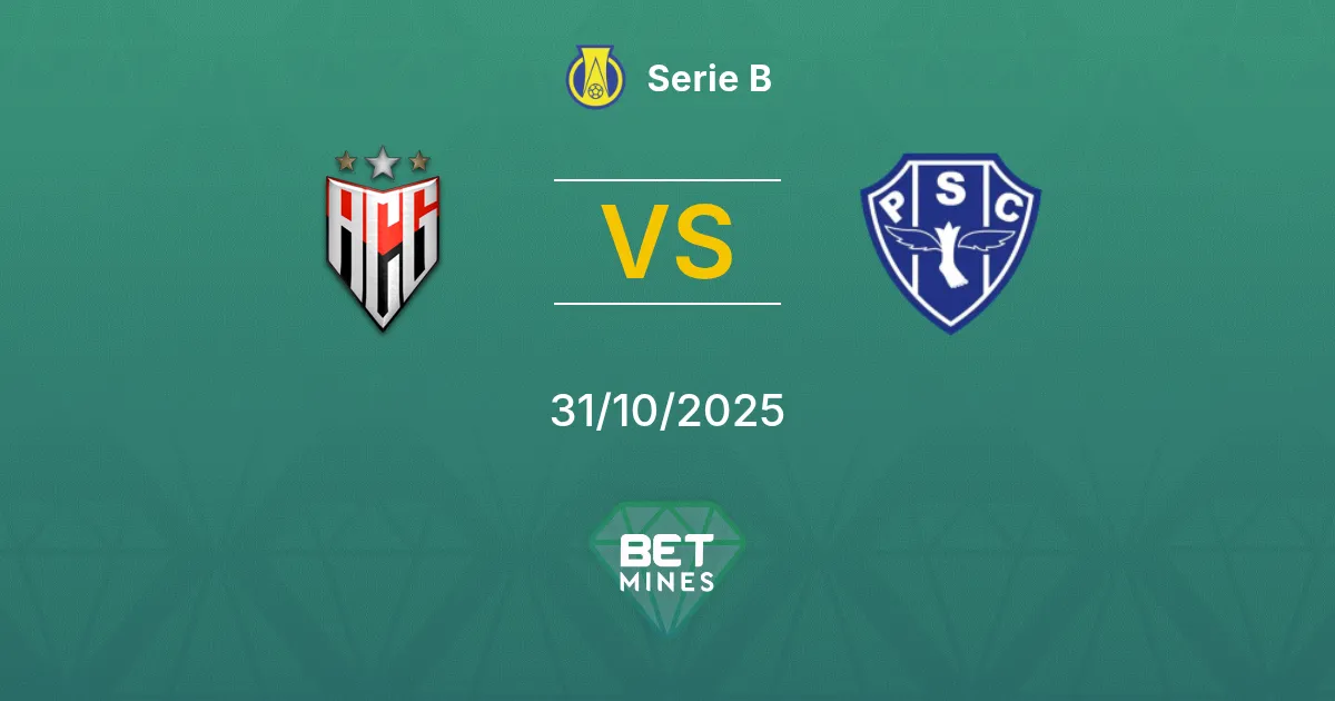 Atlético GO vs Paysandu Prediction: Match Preview and Analysis | Serie B 31-10-2025