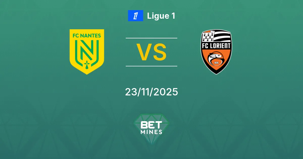 Nantes vs Lorient Prediction: Match Preview and Analysis | Ligue 1 23-11-2025