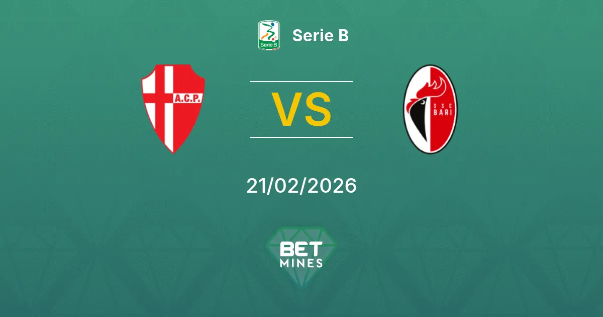 Calcio Padova vs Bari 1908 Pronostic : Aperçu et Analyse du Match | Serie B 21-02-2026