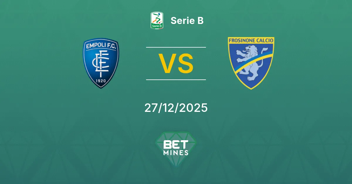 Empoli vs Frosinone Pronostico: Anteprima e Analisi della Partita | Serie B 27-12-2025