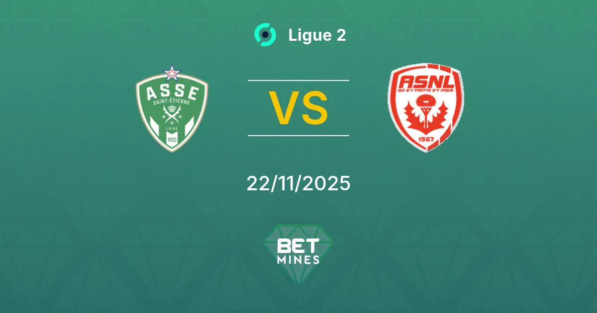 Saint-Étienne vs Nancy Prediction: Match Preview and Analysis | Ligue 2 22-11-2025