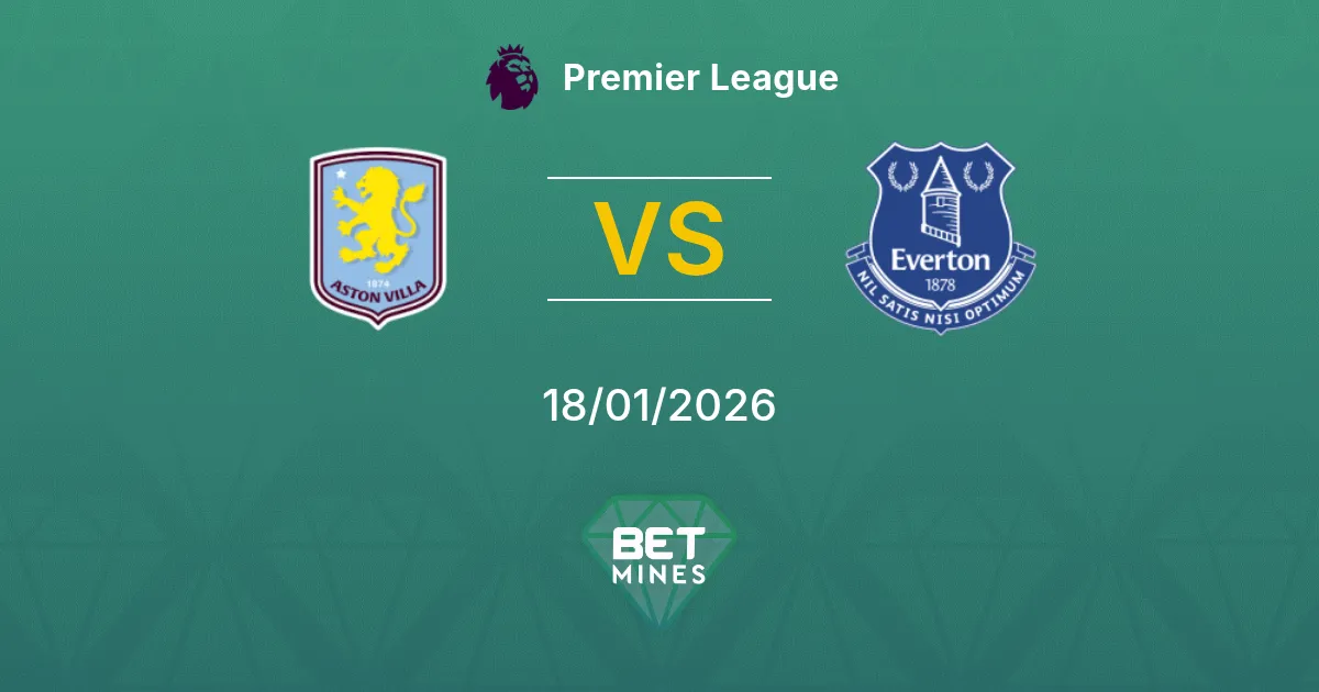 Aston Villa vs Everton Prediction: Match Preview and Analysis | Premier League 18-01-2026