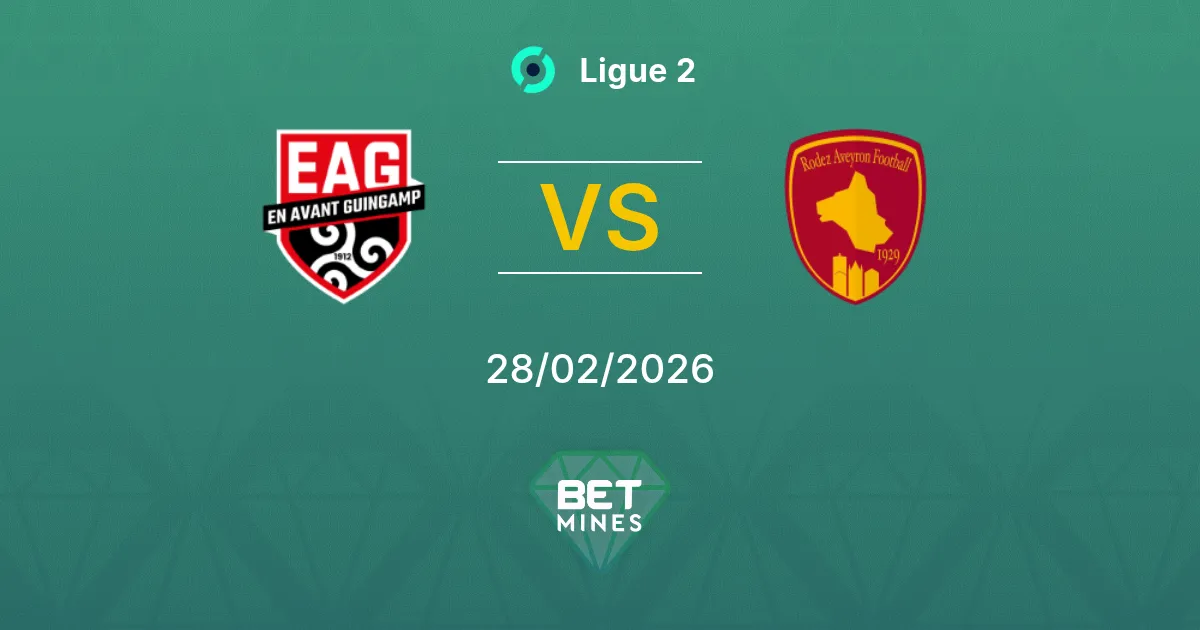 Guingamp vs Rodez Pronostic : Aperçu et Analyse du Match | Ligue 2 28-02-2026