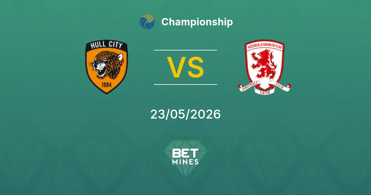 Hull City x Middlesbrough Palpite: Prévia e Análise da Partida | Championship 23-05-2026