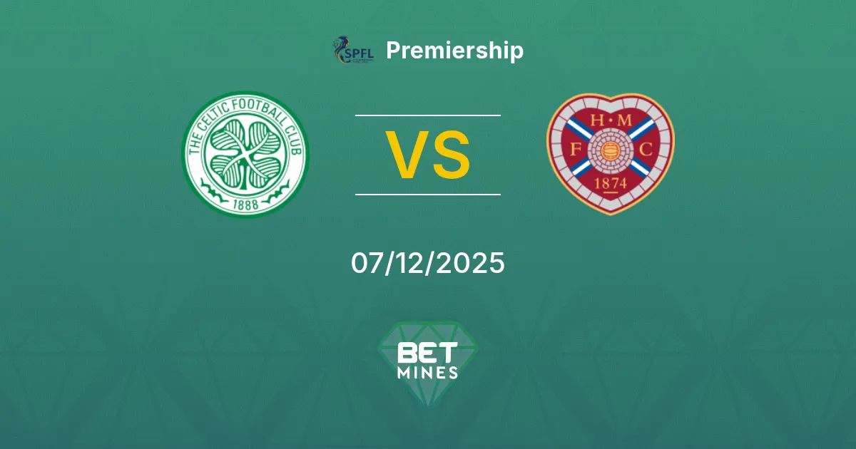 Celtic vs Hearts Prediction: Match Preview and Analysis | Premiership 07-12-2025