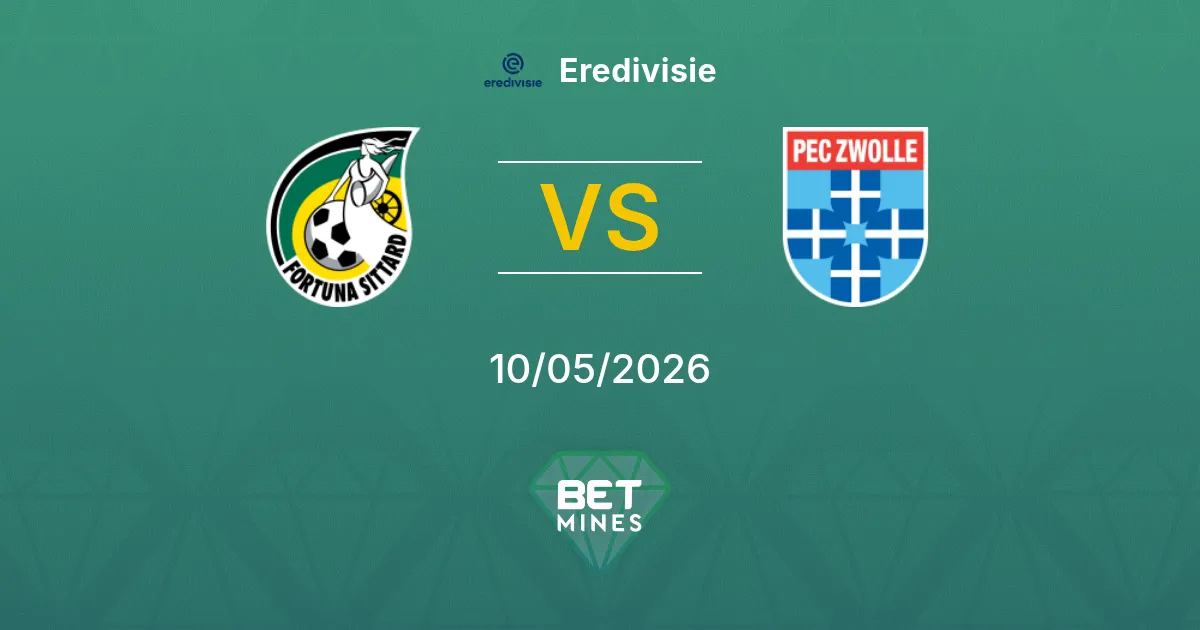 Fortuna Sittard vs PEC Zwolle Pronóstico: Previa y Análisis del Partido | Eredivisie 10-05-2026
