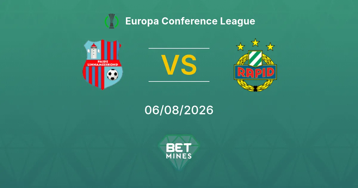 Pronostico Paide vs SK Rapid: Anteprima e analisi della partita | Conference League 06-08-2026