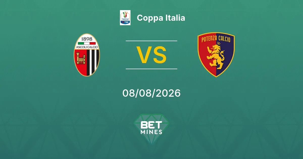 Ascoli x Potenza Calcio Palpite: Prévia e Análise da Partida | Coppa Italia 08-08-2026