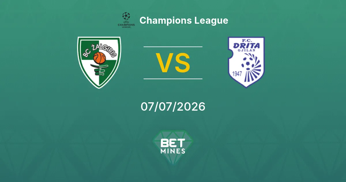 Kauno Žalgiris vs Drita Pronóstico: Previa y Análisis del Partido | Champions League 07-07-2026