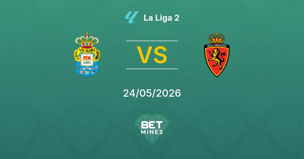 Las Palmas x Real Zaragoza Palpite: Prévia e Análise da Partida | La Liga 2 24-05-2026