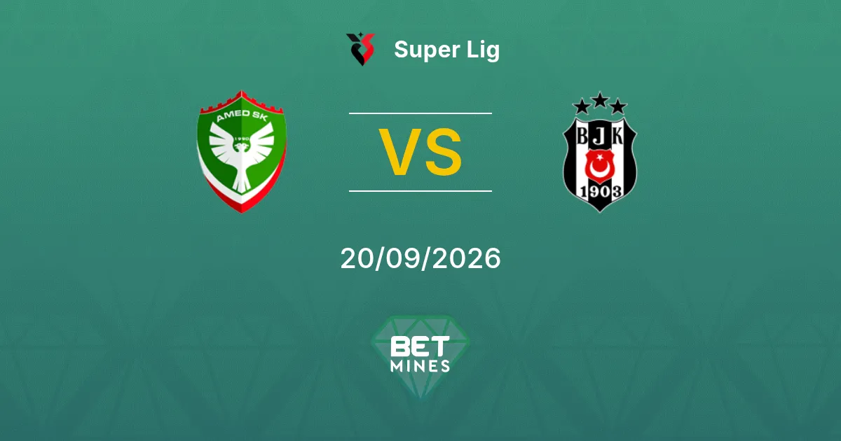 Pronostico Amed SK vs Beşiktaş: Anteprima e Analisi della Partita | Super Lig 20-09-2026