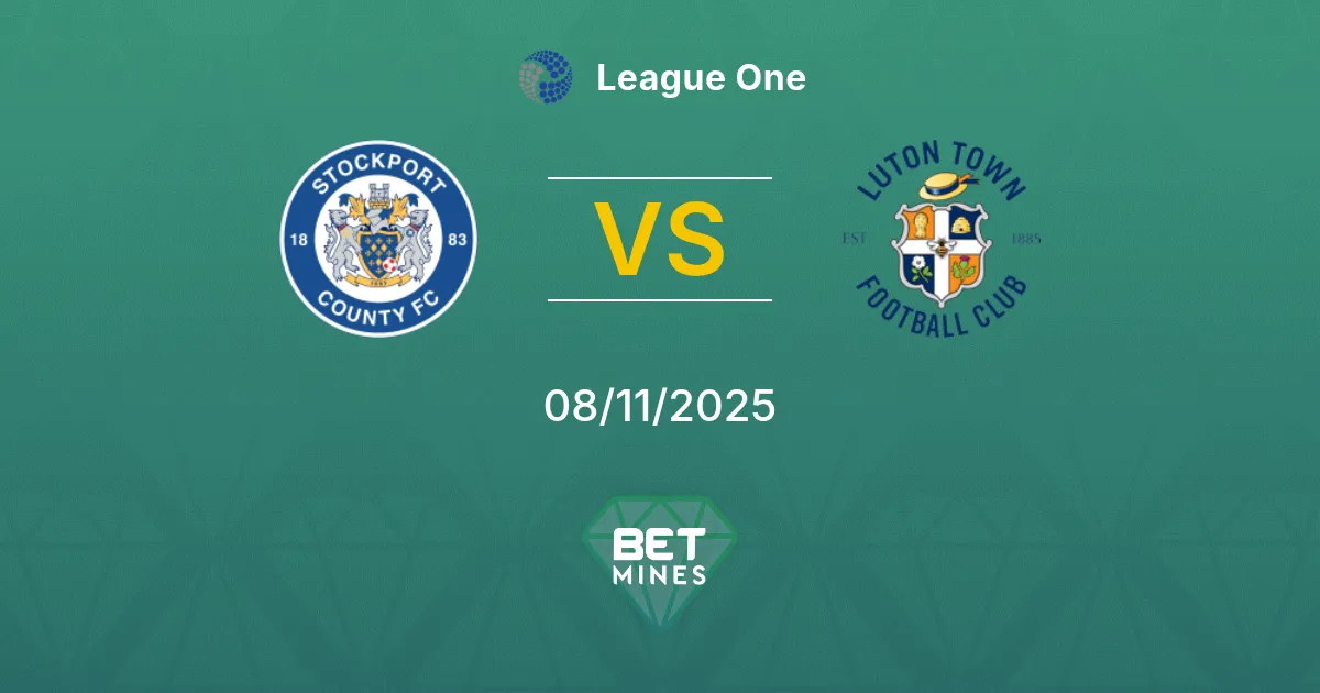 Stockport County vs Luton Town Pronostico: Anteprima e Analisi della Partita | League One 08-11-2025