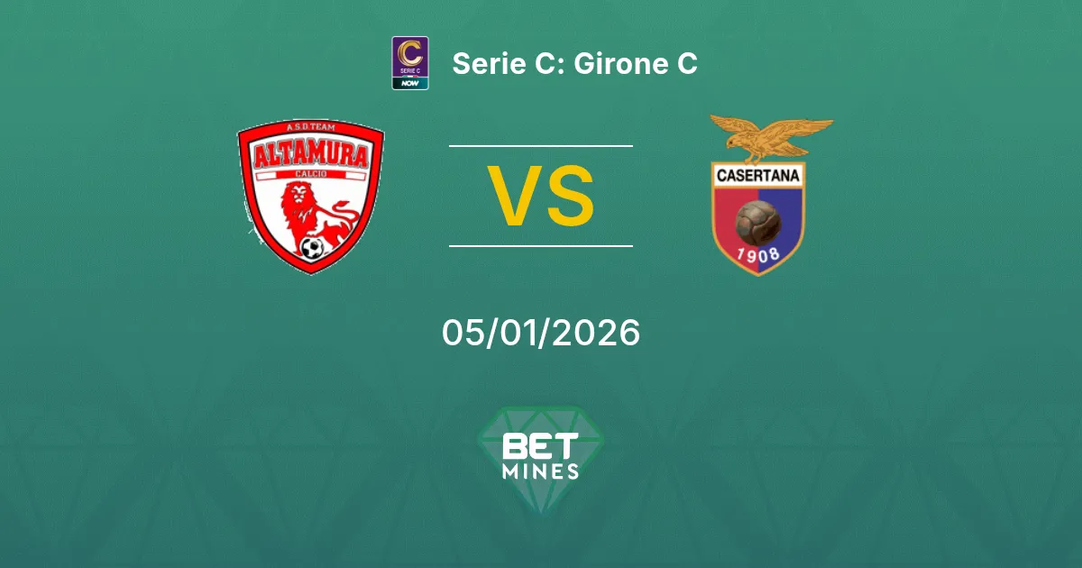 Team Altamura vs Casertana Pronostico: Anteprima e Analisi della Partita | Serie C: Girone C 05-01-2026