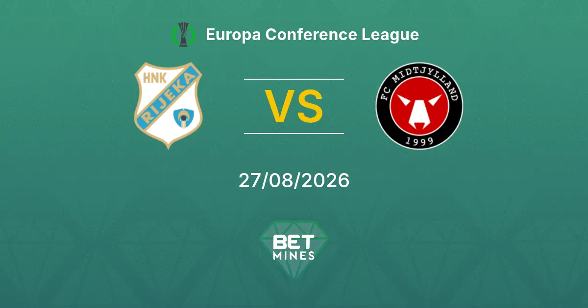 Pronostico Rijeka vs FC Midtjylland: Anteprima e Analisi della Partita | Europa Conference League 27-08-2026