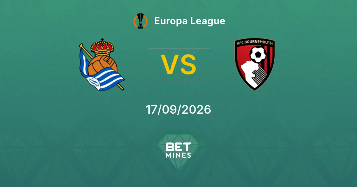 Palpite Real Sociedad x AFC Bournemouth: Prévia e Análise da Partida | Liga Europa 17-09-2026