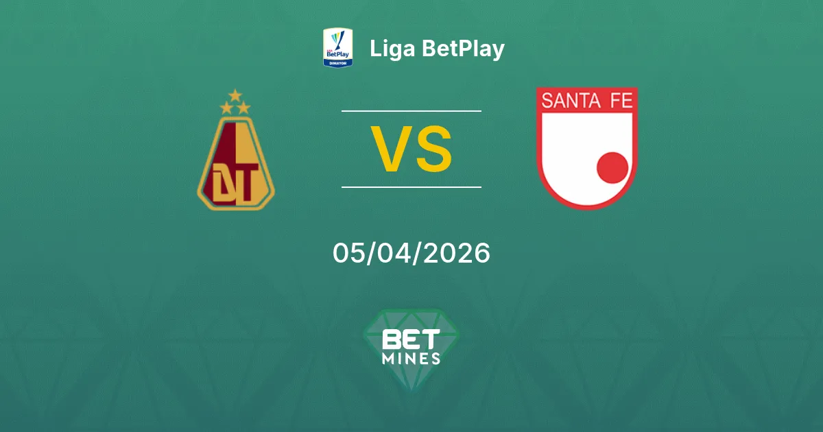 Deportes Tolima vs Santa Fe Pronóstico: Previa y Análisis del Partido | Liga BetPlay 05-04-2026