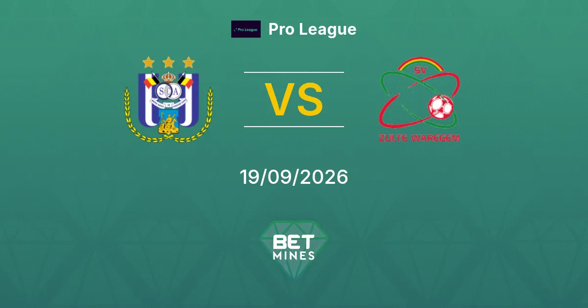 Pronostico Anderlecht vs Zulte-Waregem: Anteprima e Analisi della Partita | Pro League 19-09-2026