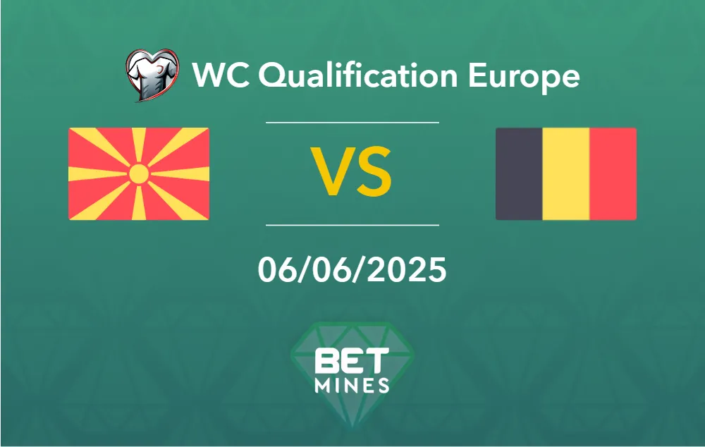 Prediction North Macedonia vs Belgium: Match Preview and Analysis | FIFA World Cup UEFA Qualifiers - Group J, Matchday 3