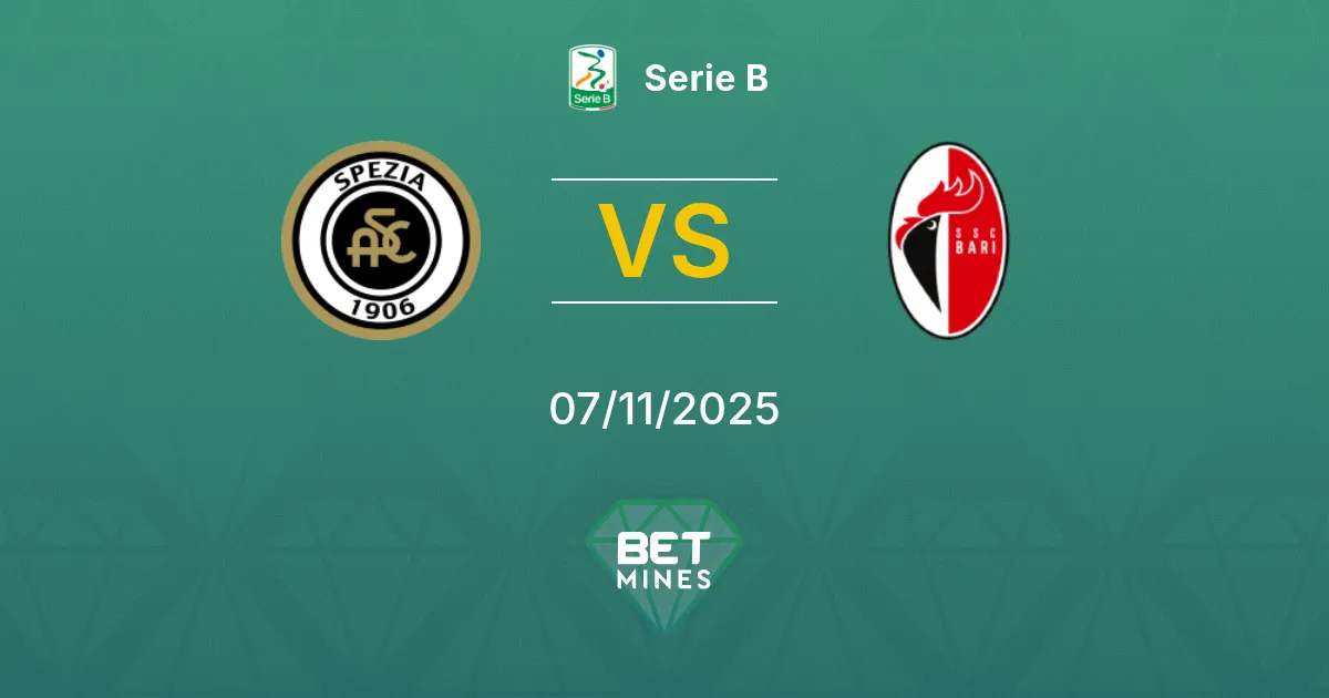 Spezia vs Bari 1908 Prediction: Match Preview and Analysis | Serie B 07-11-2025