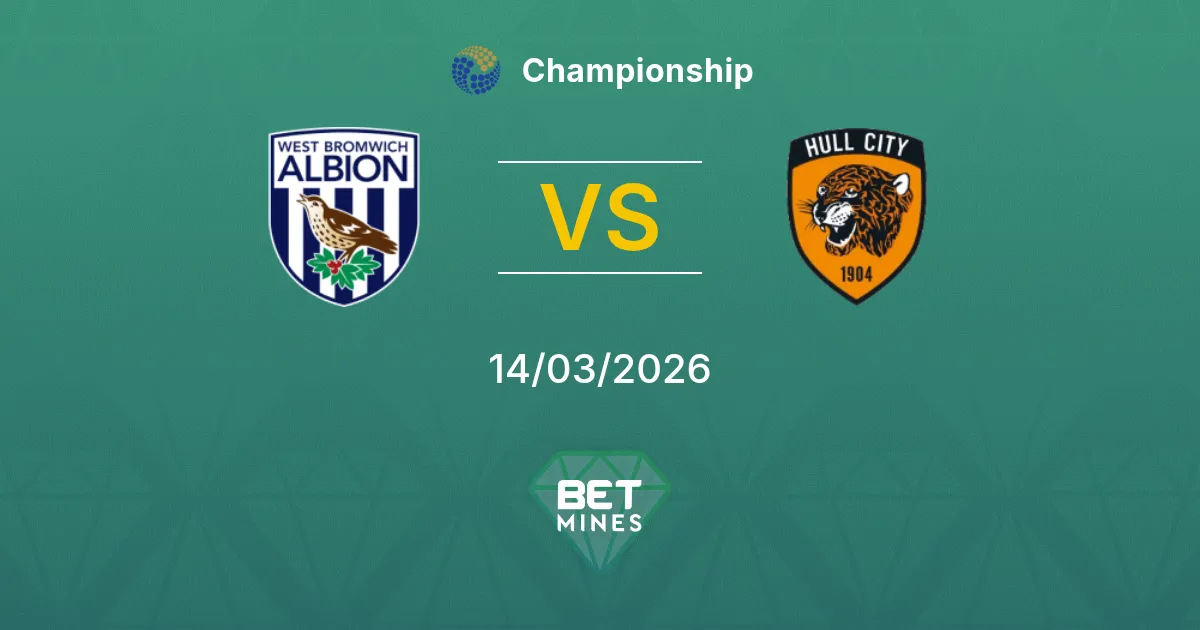 West Bromwich Albion vs Hull City Pronóstico: Previa y Análisis del Partido | Championship 14-03-2026