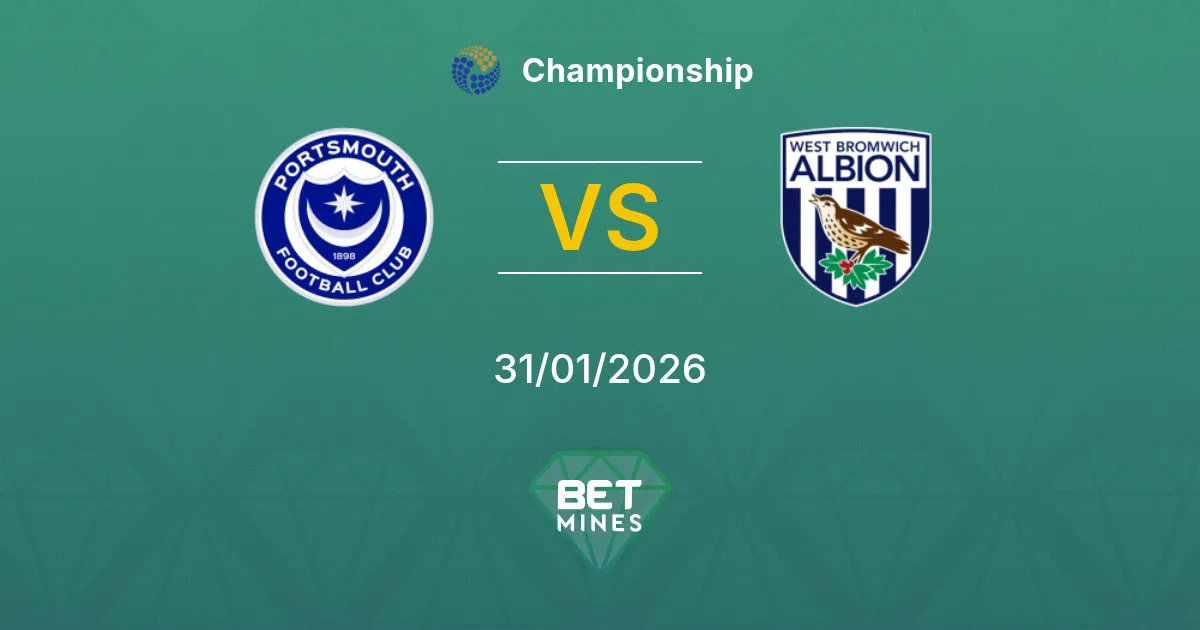 Portsmouth vs West Bromwich Albion Prediction: Match Preview and Analysis | Championship 31-01-2026