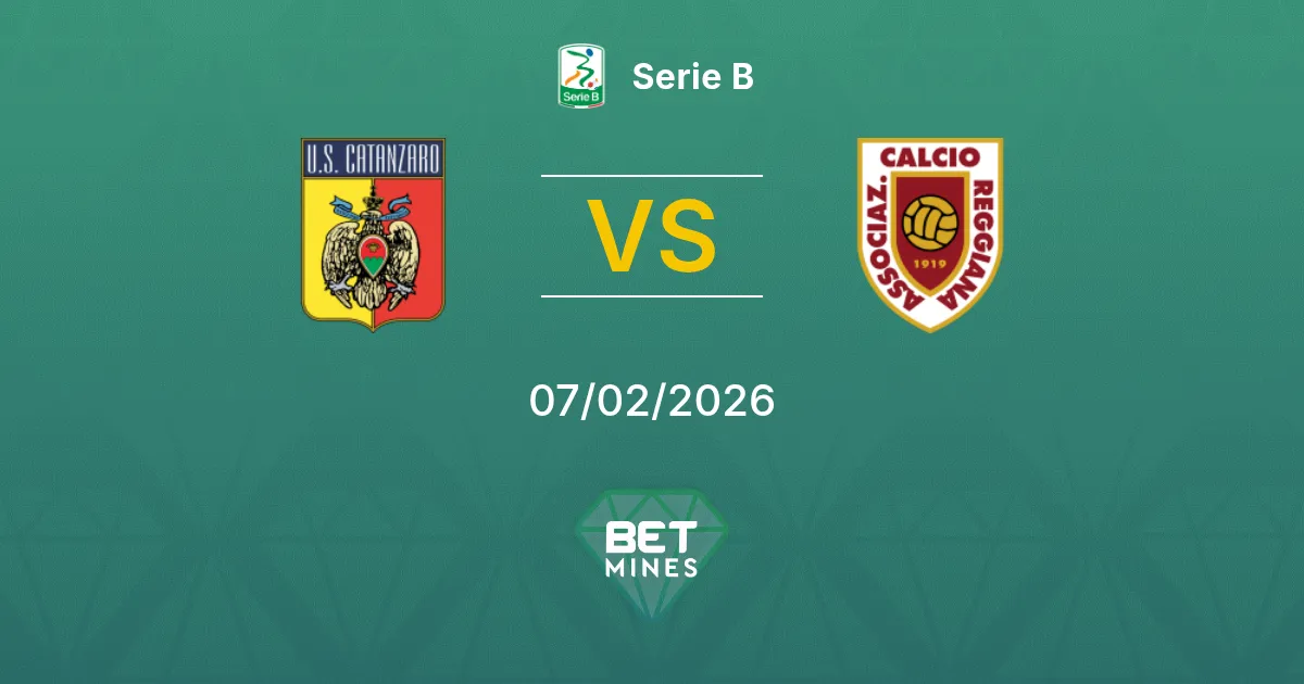 Catanzaro vs Reggiana Prediction: Match Preview and Analysis | Serie B 07-02-2026