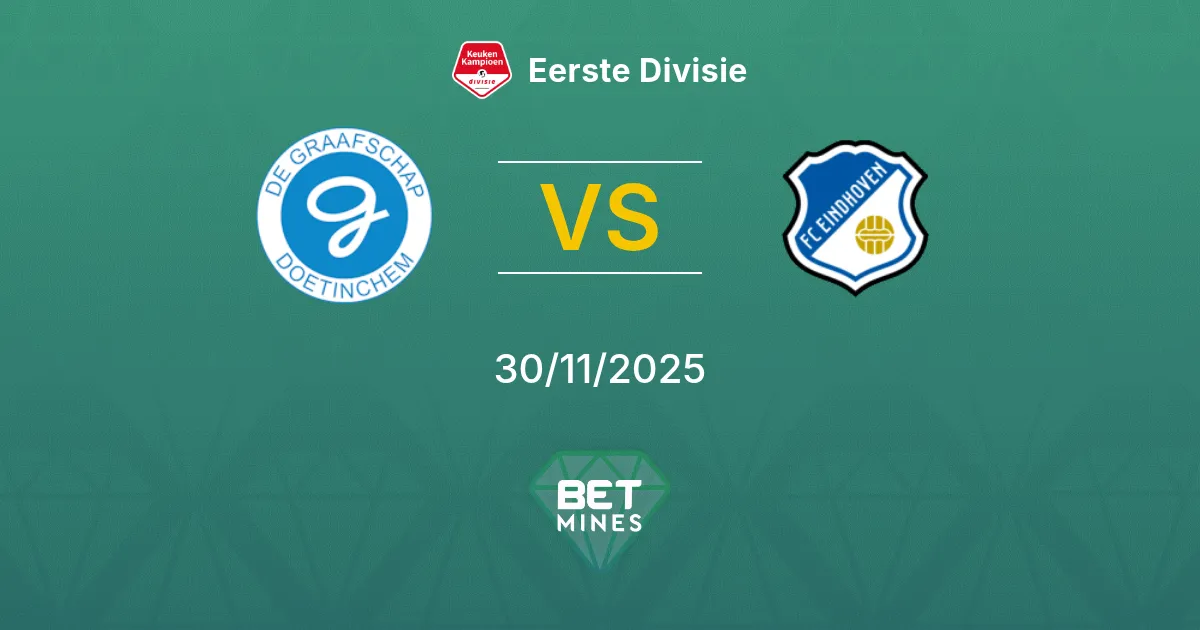 De Graafschap vs FC Eindhoven Prediction: Match Preview and Analysis | Eerste Divisie 30-11-2025