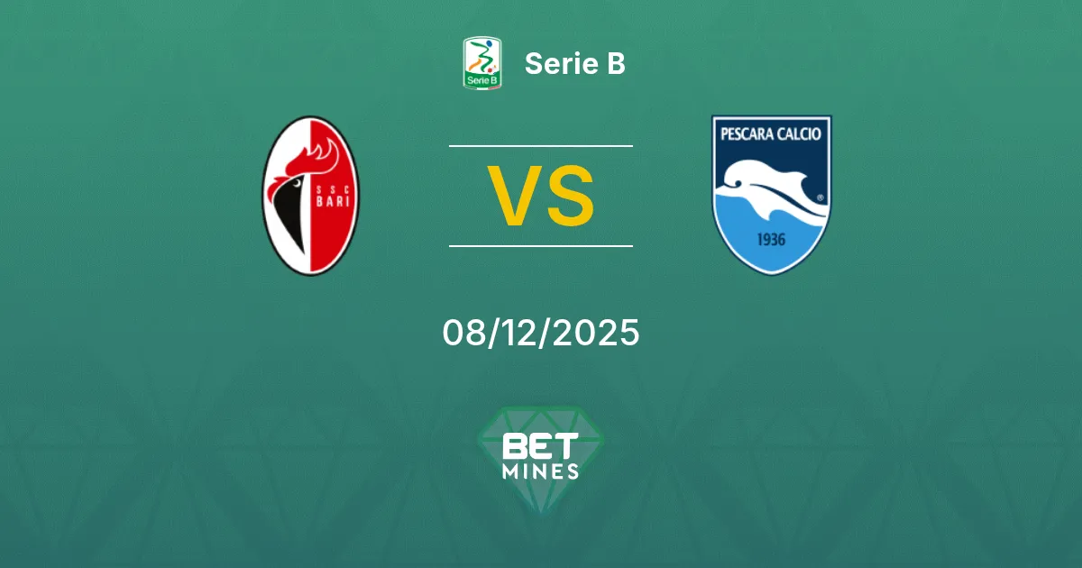 Bari 1908 vs Pescara Pronostic : Aperçu et Analyse du Match | Serie B 08-12-2025