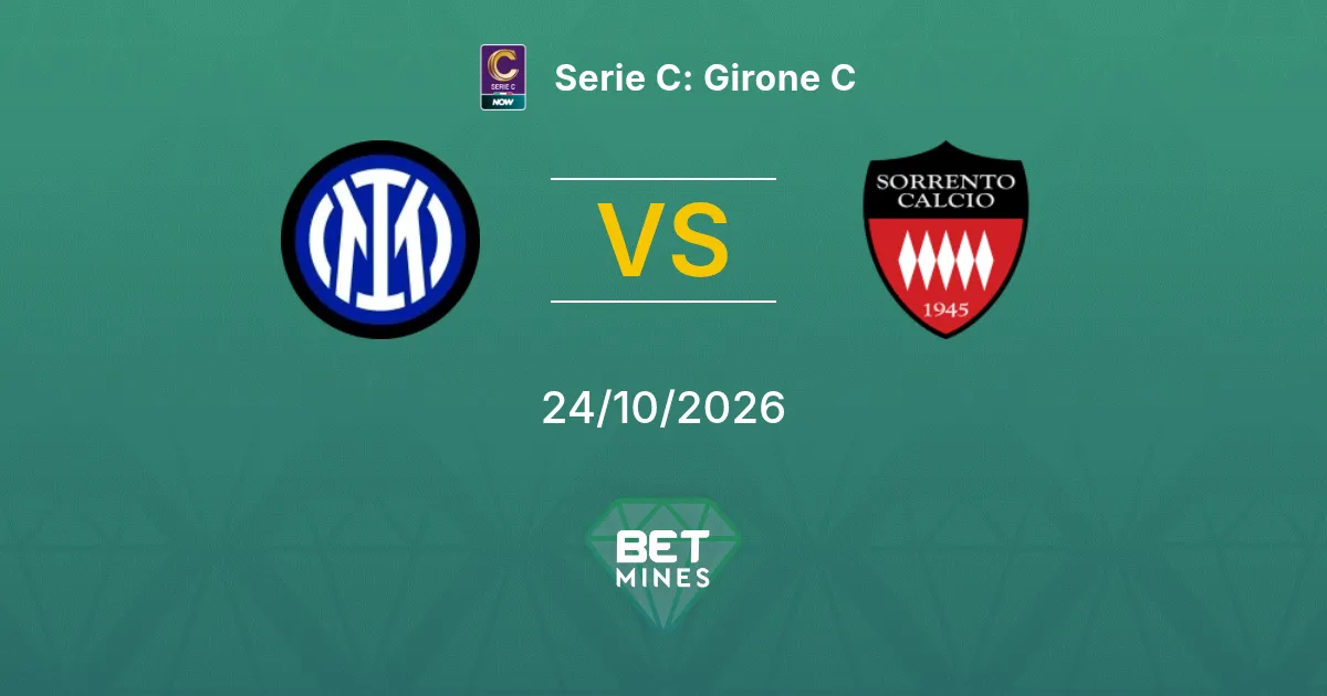 Inter U23 vs Sorrento Pronostico: anteprima e analisi della partita | Serie C: Girone C 24-10-2026