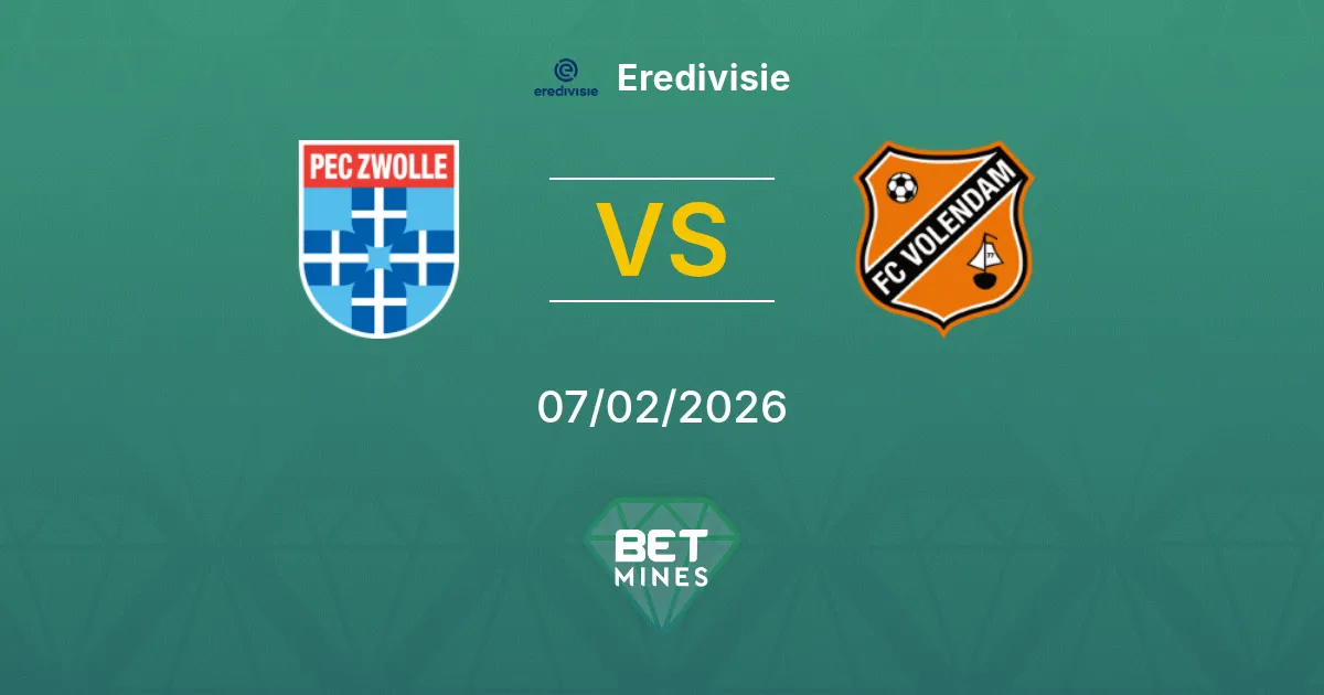 PEC Zwolle vs FC Volendam Prediction: Match Preview and Analysis | Eredivisie 07-02-2026
