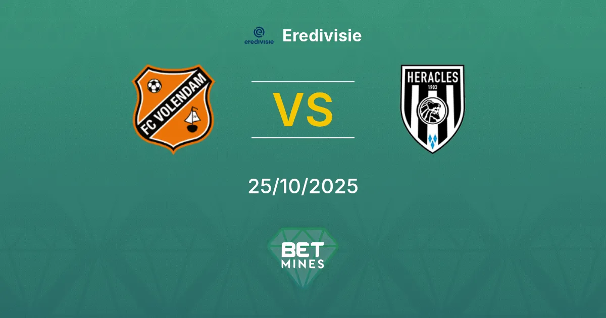 FC Volendam x Heracles Almelo Palpite: Prévia e Análise da Partida | Eredivisie 25-10-2025