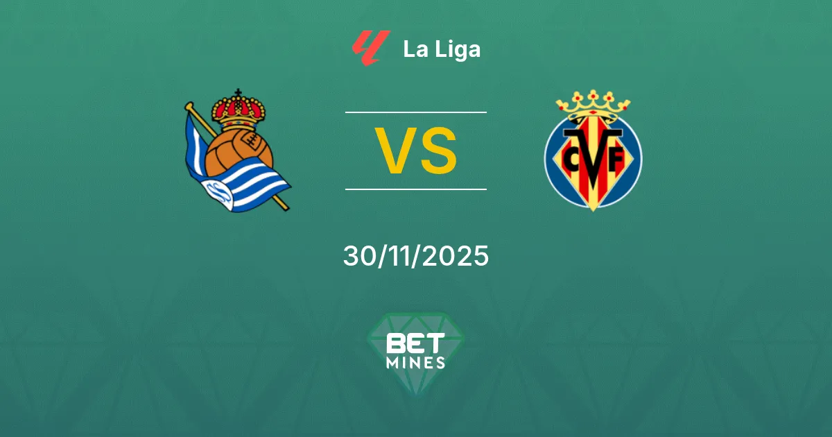Real Sociedad vs Villarreal Prediction: Match Preview and Analysis | La Liga 30-11-2025