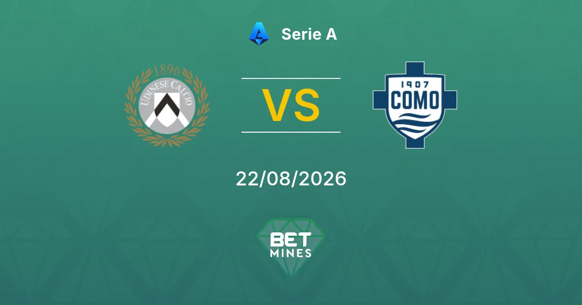 Pronostic Udinese vs Como : Aperçu et Analyse du Match | Serie A 22-08-2026