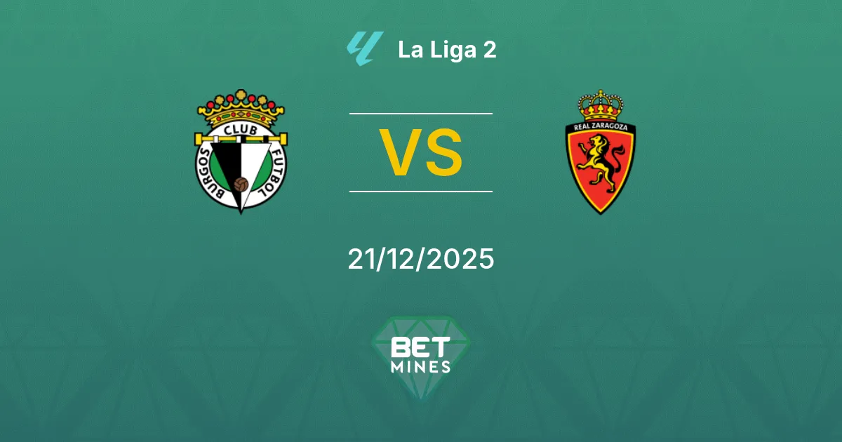Burgos vs Real Saragozza Pronostico: Anteprima e Analisi della Partita | La Liga 2 21-12-2025