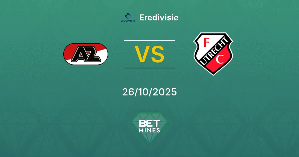AZ vs FC Utrecht Prediction: Match Preview and Analysis | Eredivisie 26-10-2025