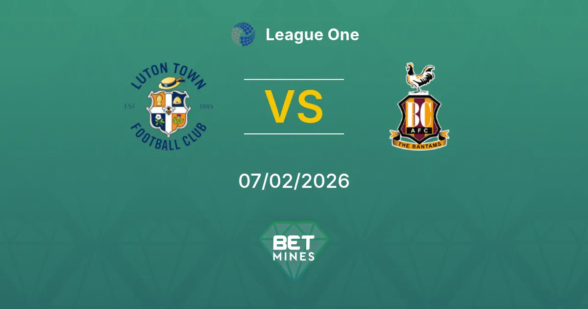 Luton Town vs Bradford City Prediction: Match Preview and Analysis | League One 07-02-2026