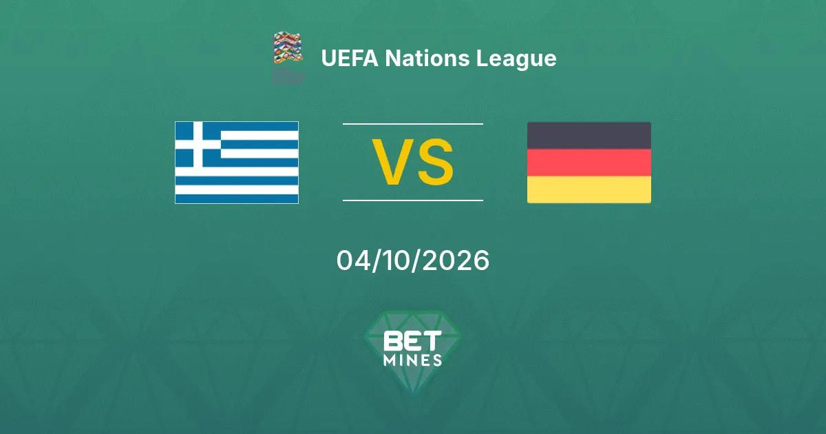 Grécia x Alemanha Palpite: Prévia e análise da partida | UEFA Nations League 04-10-2026