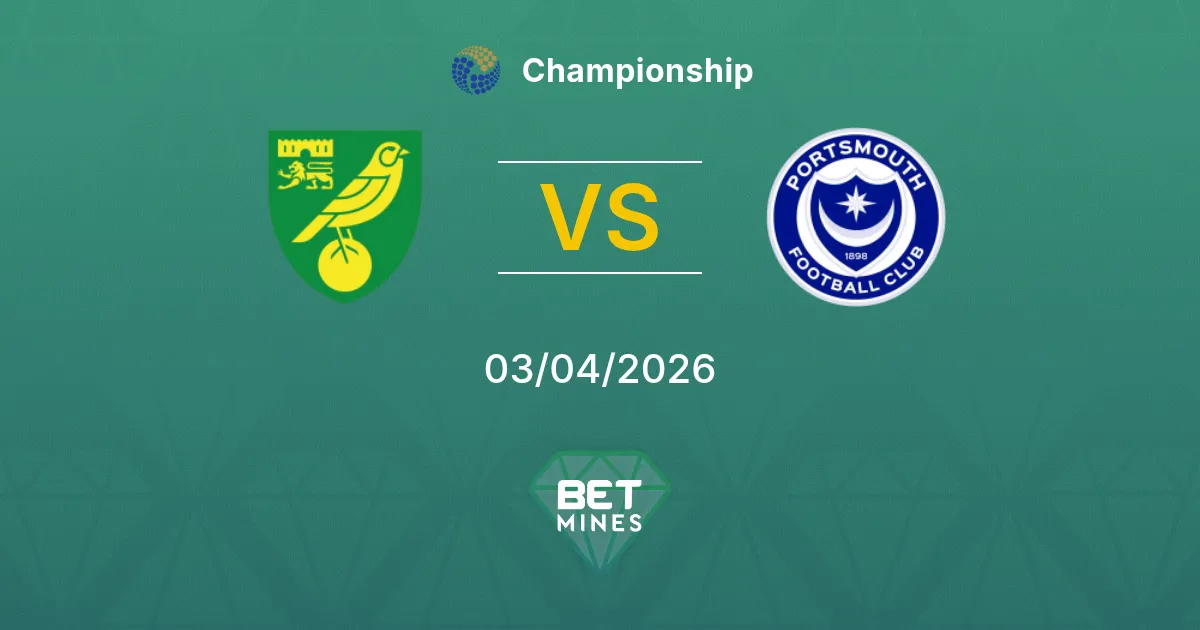 Norwich City vs Portsmouth Pronóstico: Previa y Análisis del Partido | Championship 03-04-2026