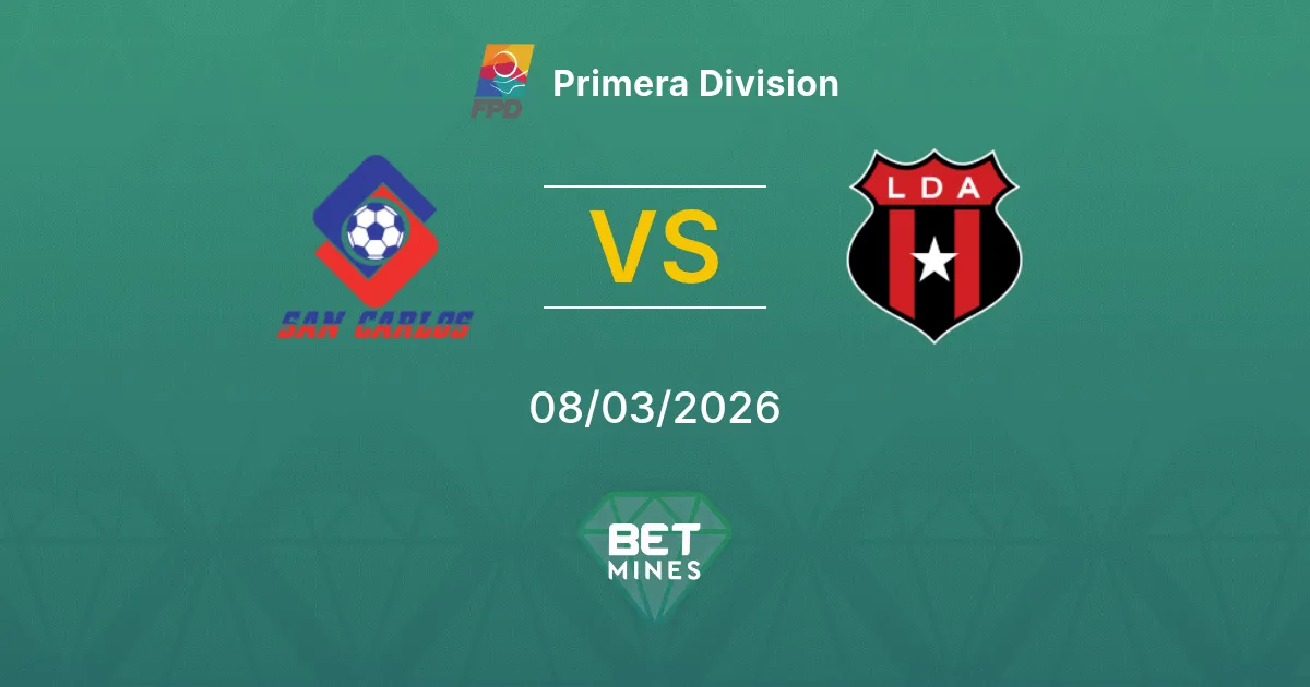 San Carlos vs Alajuelense Prediction: Match Preview and Analysis | Primera Division 08-03-2026