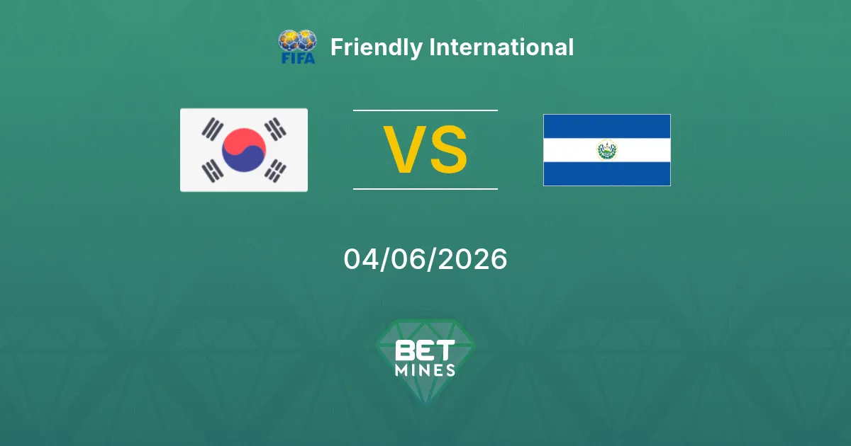 Corea del Sud vs El Salvador Pronostico: Anteprima e Analisi della Partita | Amichevole Internazionale 04-06-2026