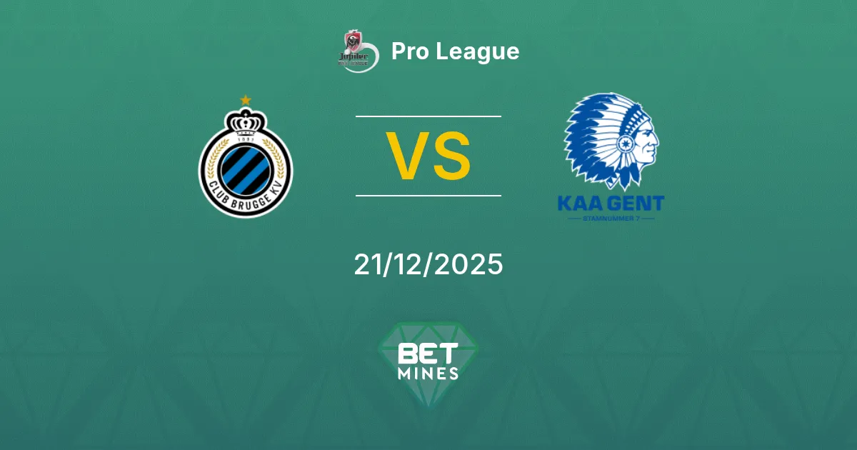 Club Brugge vs Gent Pronostico: Anteprima e Analisi della Partita | Pro League 21-12-2025
