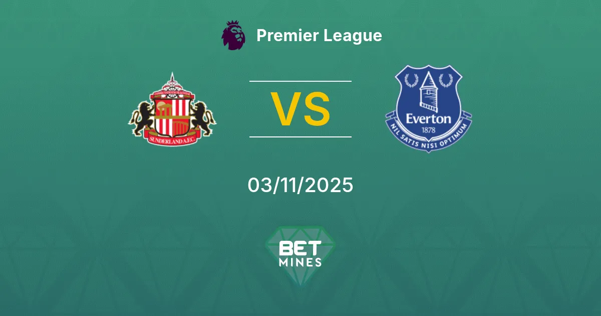 Sunderland vs Everton Prediction: Match Preview and Analysis | Premier League 03-11-2025