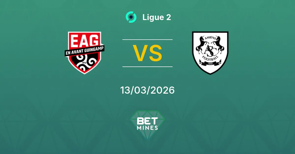Guingamp vs Amiens SC Pronostic : Aperçu du Match et Analyse | Ligue 2 13-03-2026