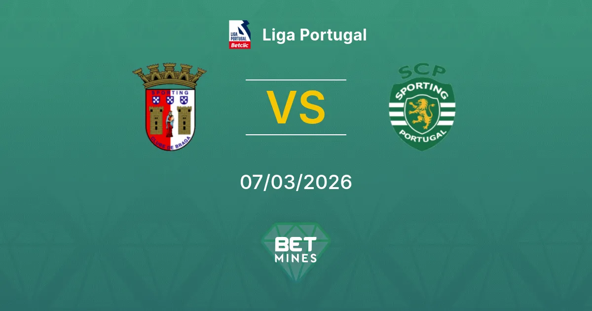 Sporting Braga vs Sporting CP Prediction: Match Preview and Analysis | Liga Portugal 07-03-2026