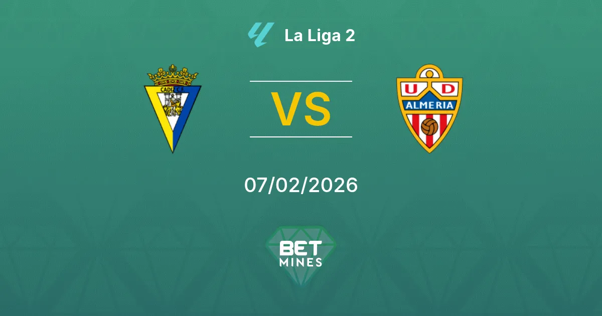 Cádiz vs Almería Prediction: Match Preview and Analysis | La Liga 2 07-02-2026
