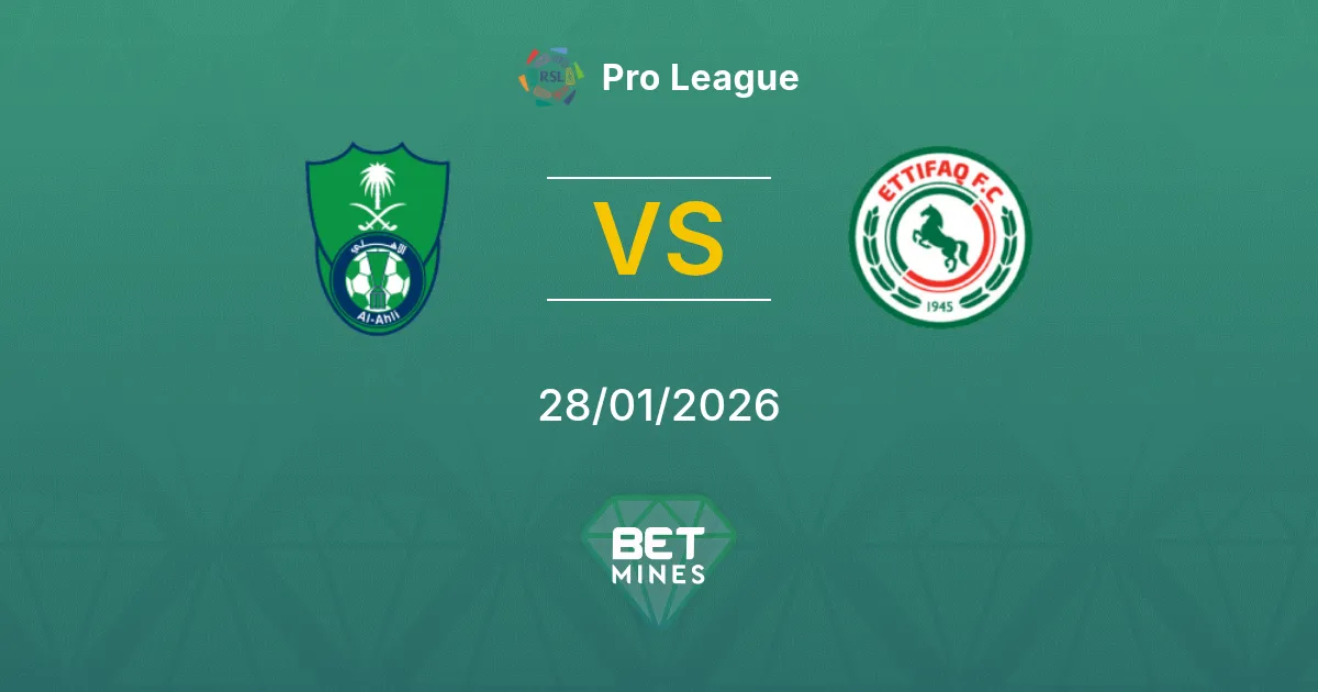 Al Ahli vs Al Ettifaq Prediction: Match Preview and Analysis | Pro League 28-01-2026