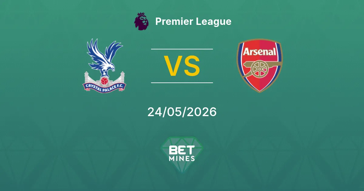 Crystal Palace x Arsenal Palpite: Prévia e Análise da Partida | Premier League 24-05-2026