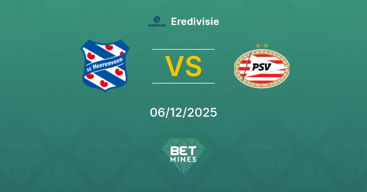 SC Heerenveen vs PSV Prediction: Match Preview and Analysis | Eredivisie 06-12-2025