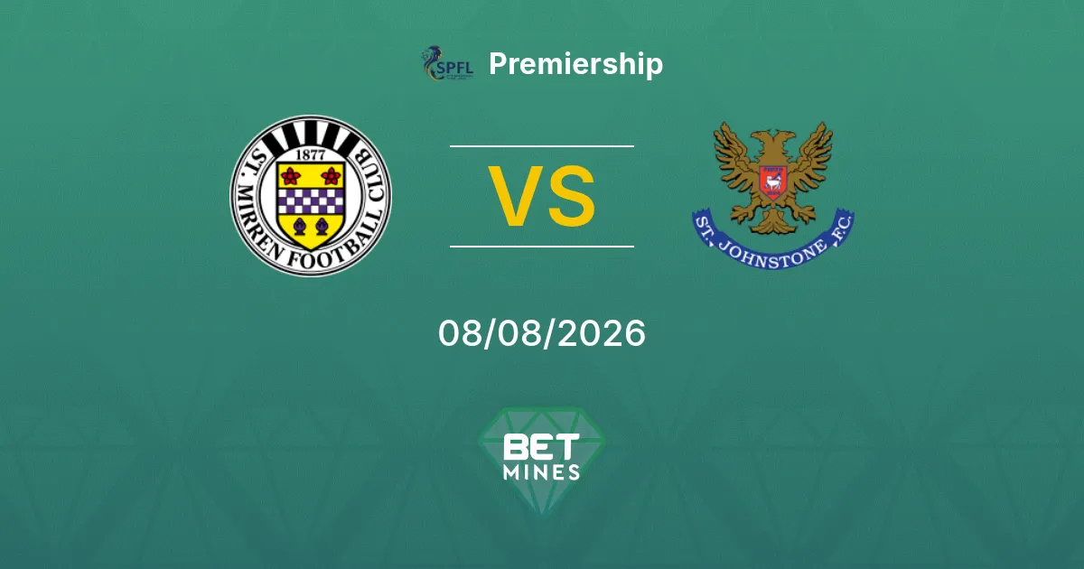 Pronostico St. Mirren vs St. Johnstone: Anteprima e Analisi della Partita | Premiership 08-08-2026