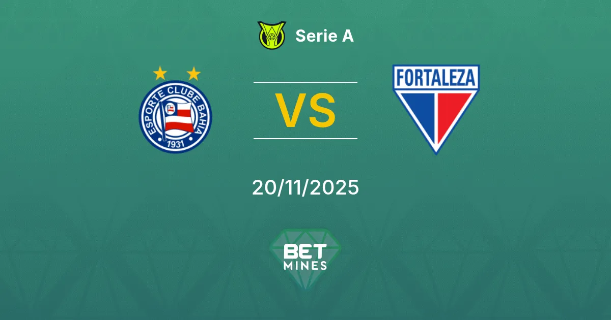Bahia vs Fortaleza Prediction: Match Preview and Analysis | Serie A 20-11-2025